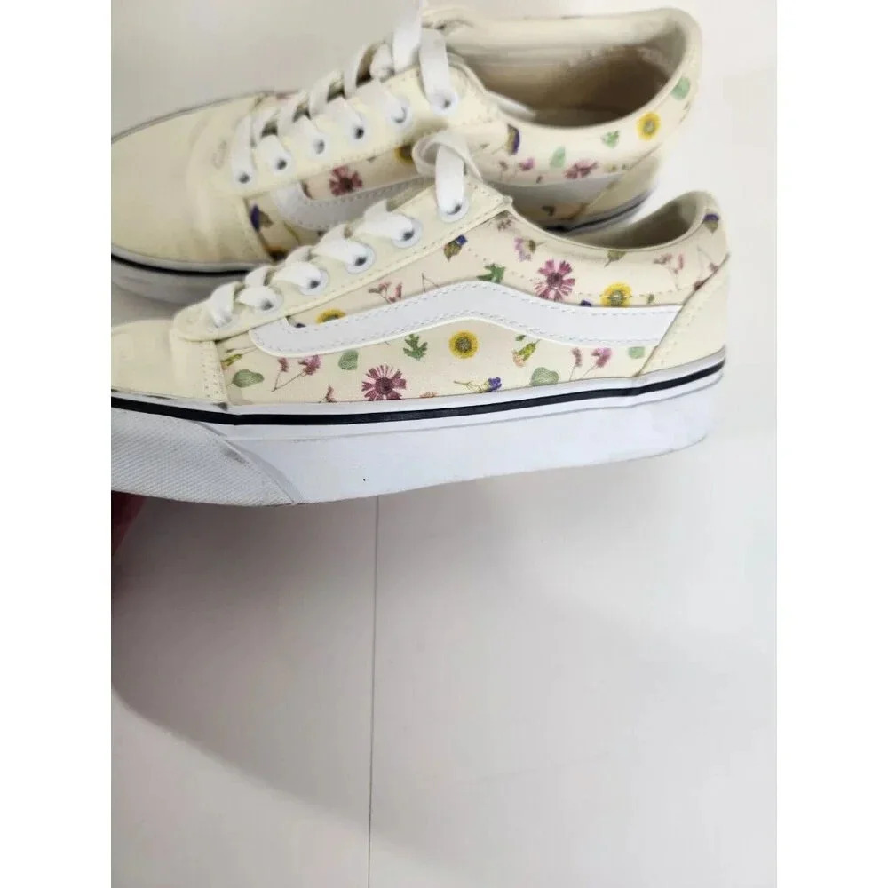 Vans Suede/Canvas, Women’s Low-Top SneakersWomen's Size 6.5 Pressed Flor… - Picture 4 of 9
